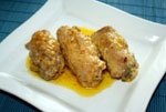 Рулетики из свинины с грибами