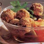 Мясные шарики с овощами