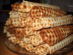Вафельные трубочки со сгущенкой
