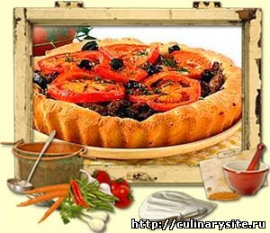 Пицца с куриной печенью