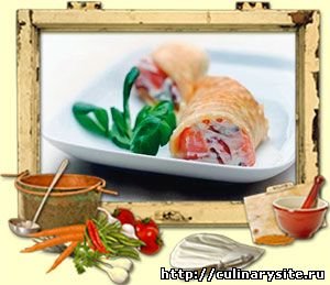 Роллы с мягким сыром и копченым лососем