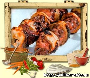 Шашлык по-болгарски с кабачками
