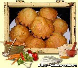 Кексы с вишней и ряженкой