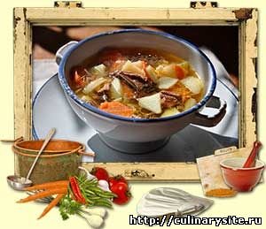 Картофельный суп с говяжьем сердцем