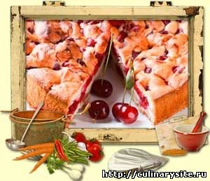 Вишневая шарлотка