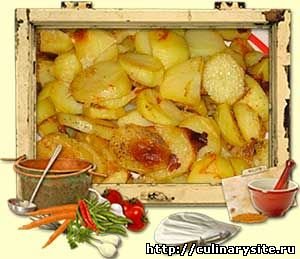 Картофель запеченный в молоке