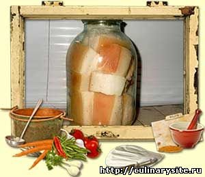 Сало в рассоле «Тузлук»