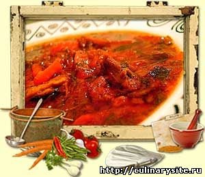 Борщ с мясом