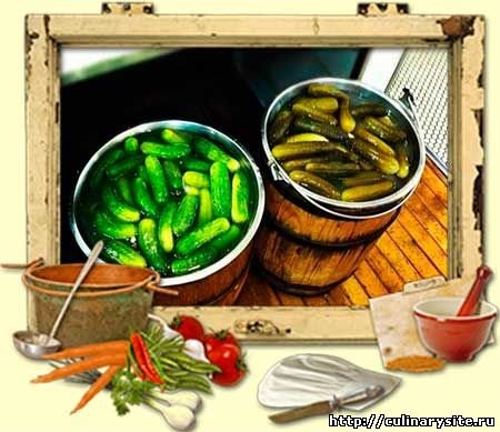 Засолка огурцов в бочке