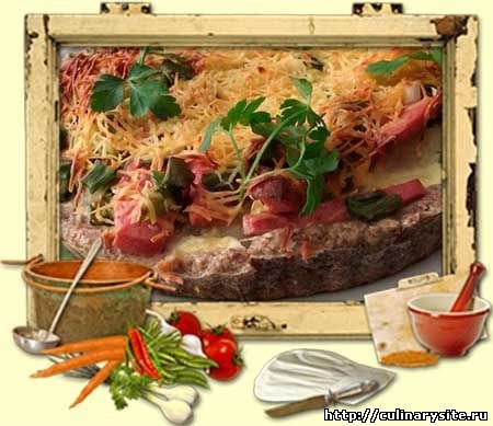 Пирог с картошкой и зеленым луком