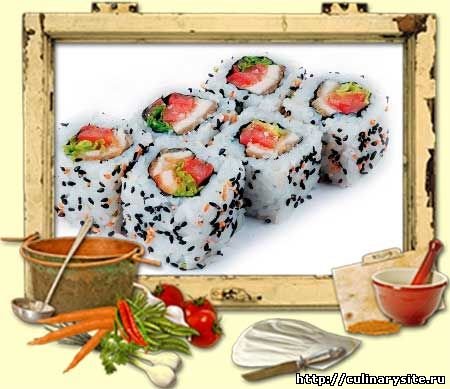 Суши с курицей