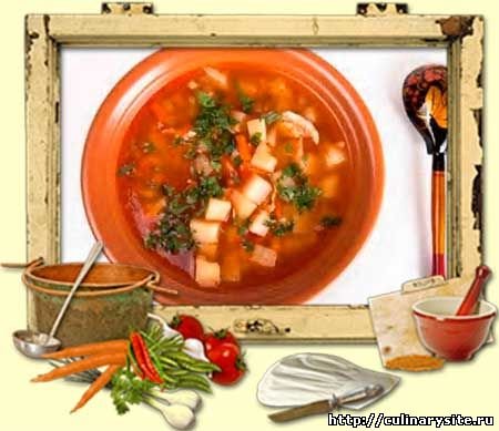 Суп фасолевый с ребрышками