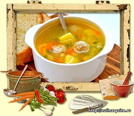 Суп с фрикадельками