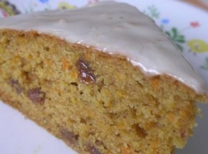 Морковный торт с глазурью