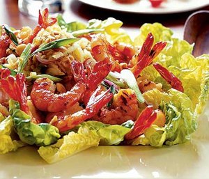 Итальянский салат с креветками