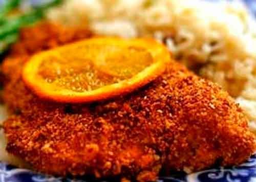 Куриное филе в мармеладно-кунжутной панировке
