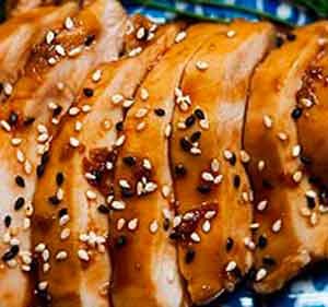 Куриные грудки под соусом тэрияки