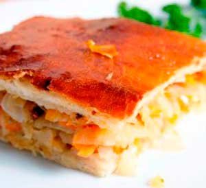 Пирог с квашеной капустой
