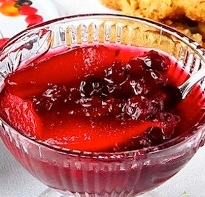Варенье из клюквы и яблок