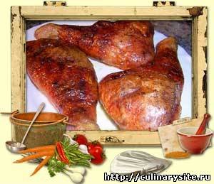 Фаршированные куриные окорочка