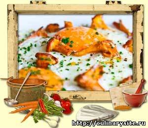 Яичница с грибами