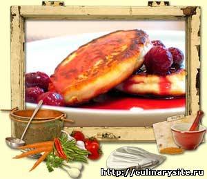 Сырники с вишневым соусом